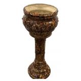 Glazed Majolica Style jardiniere 32"