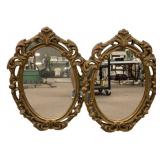 Pair of Gold Gilt Mirror Polyfoam 32"h., 23"w