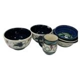 Gail Pittman Ceramic Bowls and Mug