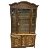 20th Century French Country China Cabinet 77"h.,