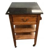 Kitchen Rolling Island 37"h., 24"w