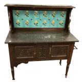 Antique Arts and Crafts Washstand 47"h,. 42"w, 1