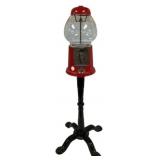 Classic Red Gumball Machine and Stand 38"h