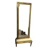 82"h., 32"w., 18"d  Hollywood Regency Gilt Mirr