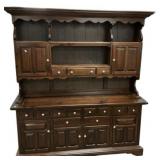 Ethan Allen Tavern Pine Hutch 80"h., 72"w