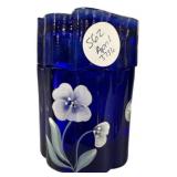 Fenton 95th Anniversary Cobalt Blue Trinket Box wi