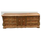 Thomasville Co. Worn Triple Dresser 30"h., 81"w