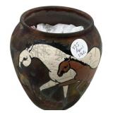 Signed Melinda Ishida Forster studio pottery vase