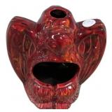 Red Eagle Ceramic Vase 8"