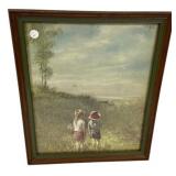 23"h., 18"w Lithograph Print of Adolf Sehring Wo