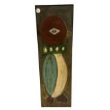 Signed Tart Bird on Board Painted 31"h, 9"w