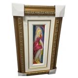 Linda Le Kniff Serigraph on Board 32"h., 17"w