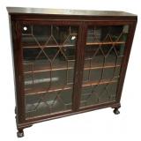 Antique Georgian Style Low Bookcase/China Cabinet