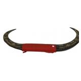 Hand Carved Water Buffalo Horns 44"w