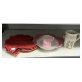 Ceramic Plates, Bowl, and Cups