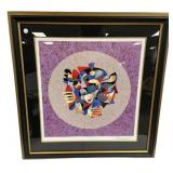 Anatole Krasnyansky Musical Sphere Serigraph 38"h