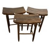 Three Slat Seat Barstools