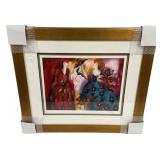 Linda Le Kinff Parc Monceau Serigraph 26"h, 30"w