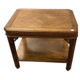 20th Century Oak Lamp Table 22"h., 27"w