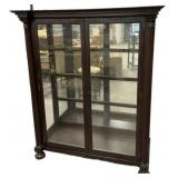 1900s Antique Two Door China Cabinet