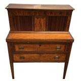1820 Hepplewhite Tambour Desk 44"h., 35"w, 18"d