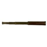 Antique Wood and Brass Extendable Telescope