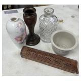 Porcelain Flower Vase, Decanter, Vase