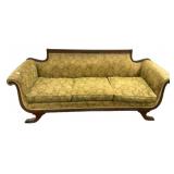 Duncan Phyfe Empire Style Sofa 80"w