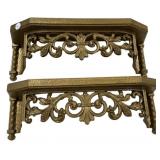 Plastic Gold Wall Shelf 22"