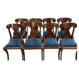 Eight VTG Empire Mahogany Dining Chairs