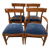 Four Biedermeier style  Mahogany Dining Side Chair