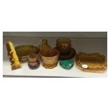 Amber Depression Glassware