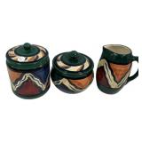 Gail Pittman Canisters and Water Pitcher