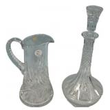 Heavy Crystal Pitcher and Decanter