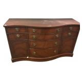 Duncan Phyfe Serpentine Mahogany Buffet 36"h. 62"