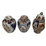 Three Japan Porcelain 8" Ginger Jars