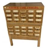 Apothecary Card Catalog Cabinet 46