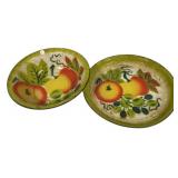 VTG Enamel Bowl and Tray