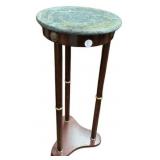 Modern Regency Round Plant Stand 27"h., 12"dia
