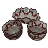 Bowl and 6 Berry Bowls