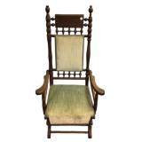 Victorian Walnut Platform Rocker
