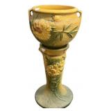 Roseville Pottery Peony Yellow Jardineier 25"h