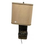 Chinese Chinoiserie tea tin canister table lamp