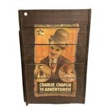 VTG Charlie Chaplin The Adventurer Wood Advertisem
