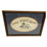 Signed CLS Home Sweet Home Needlepoint
