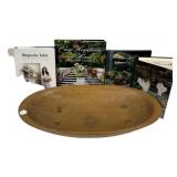 Dough Bowl 21" and Cookbooks
