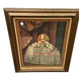 30"h., 25"w Print Infanta Margarita Teresa in a