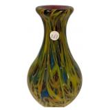 Fifth Avenue Glass Art Vase 13"