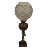 American Victorian banquet table lamp 29"h