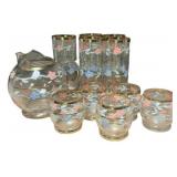 Federal Glass pitcher and tumbler set
